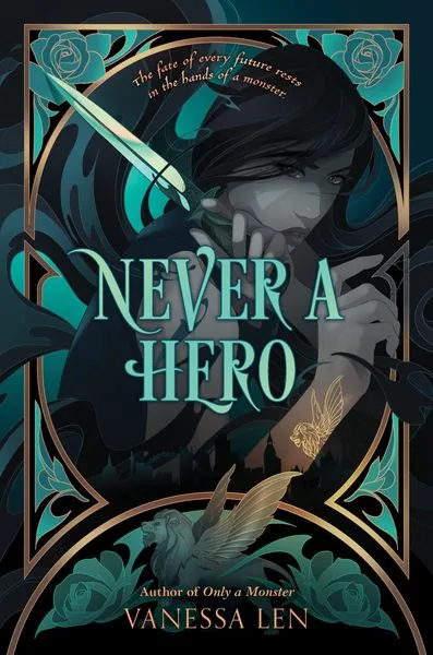 Cover of Never a Hero by Vanessa Len