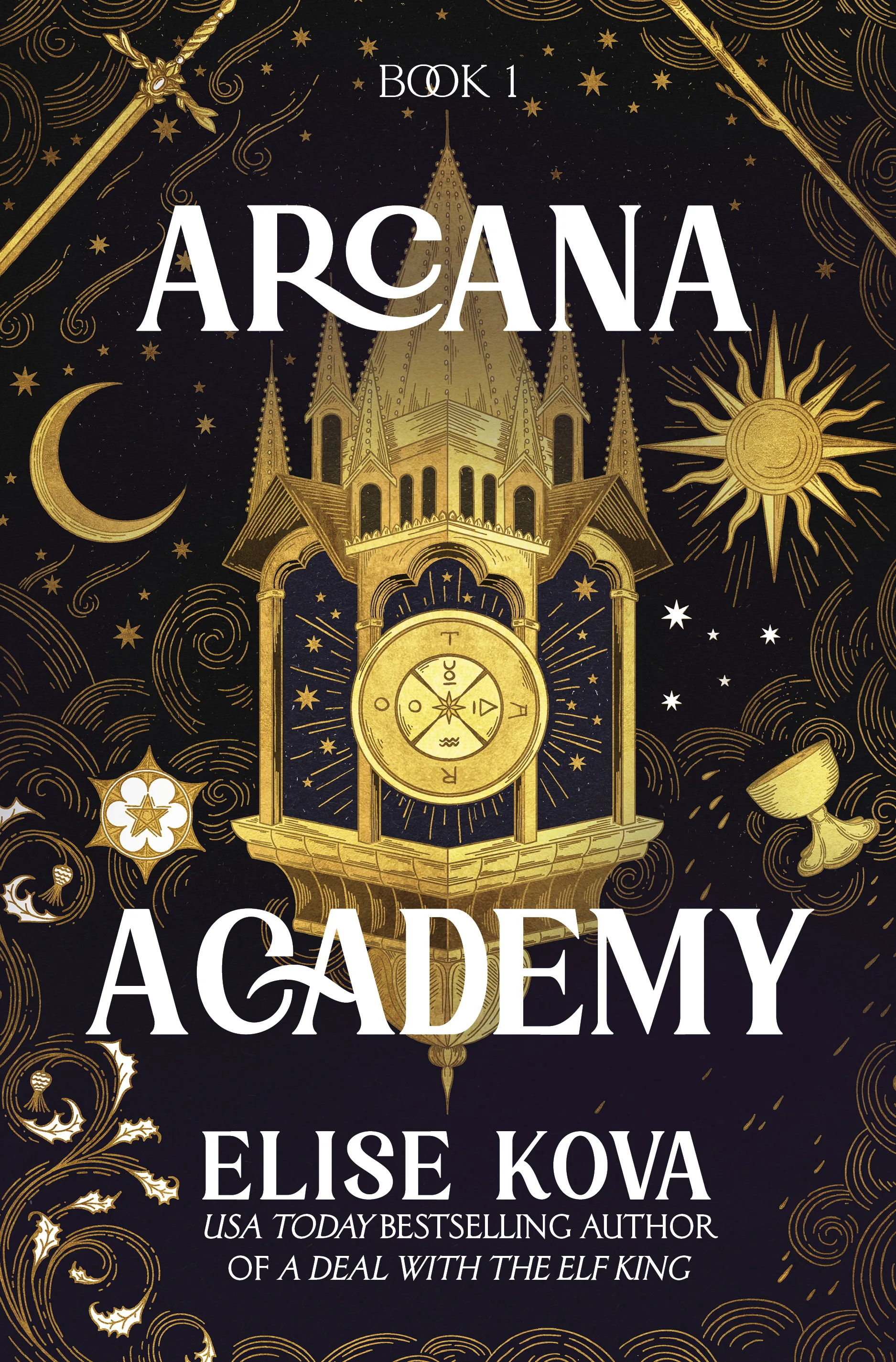 Portada de Arcana Academy, de Elise Kova