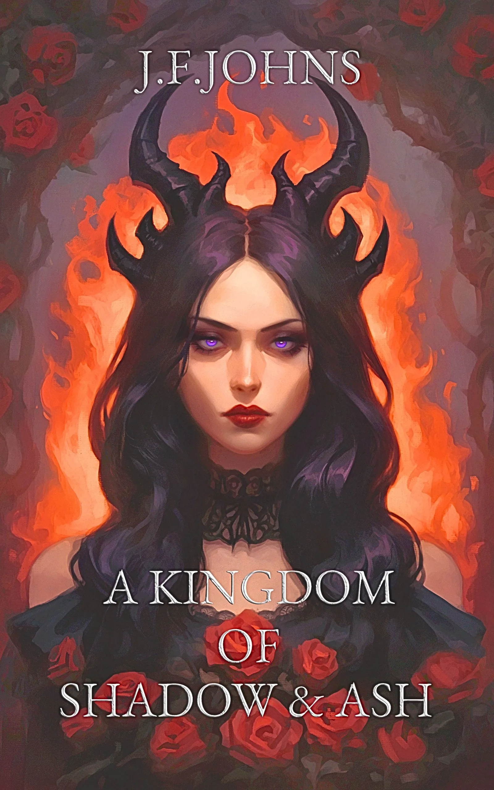 Portada de A Kingdom of Shadow and Ash, de J.F. Johns