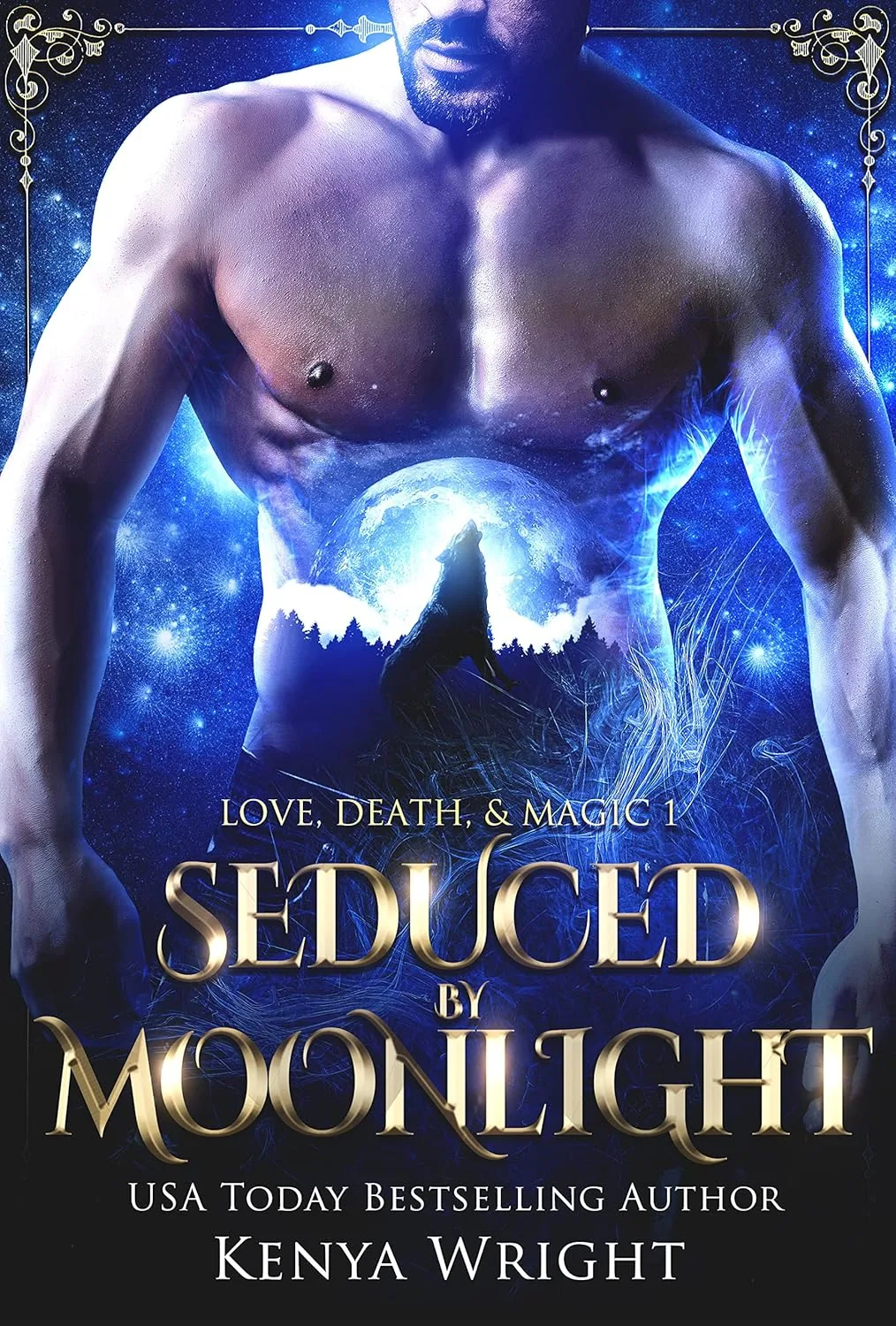 Cover of Seduced by Moonlight by Kenya Wright
