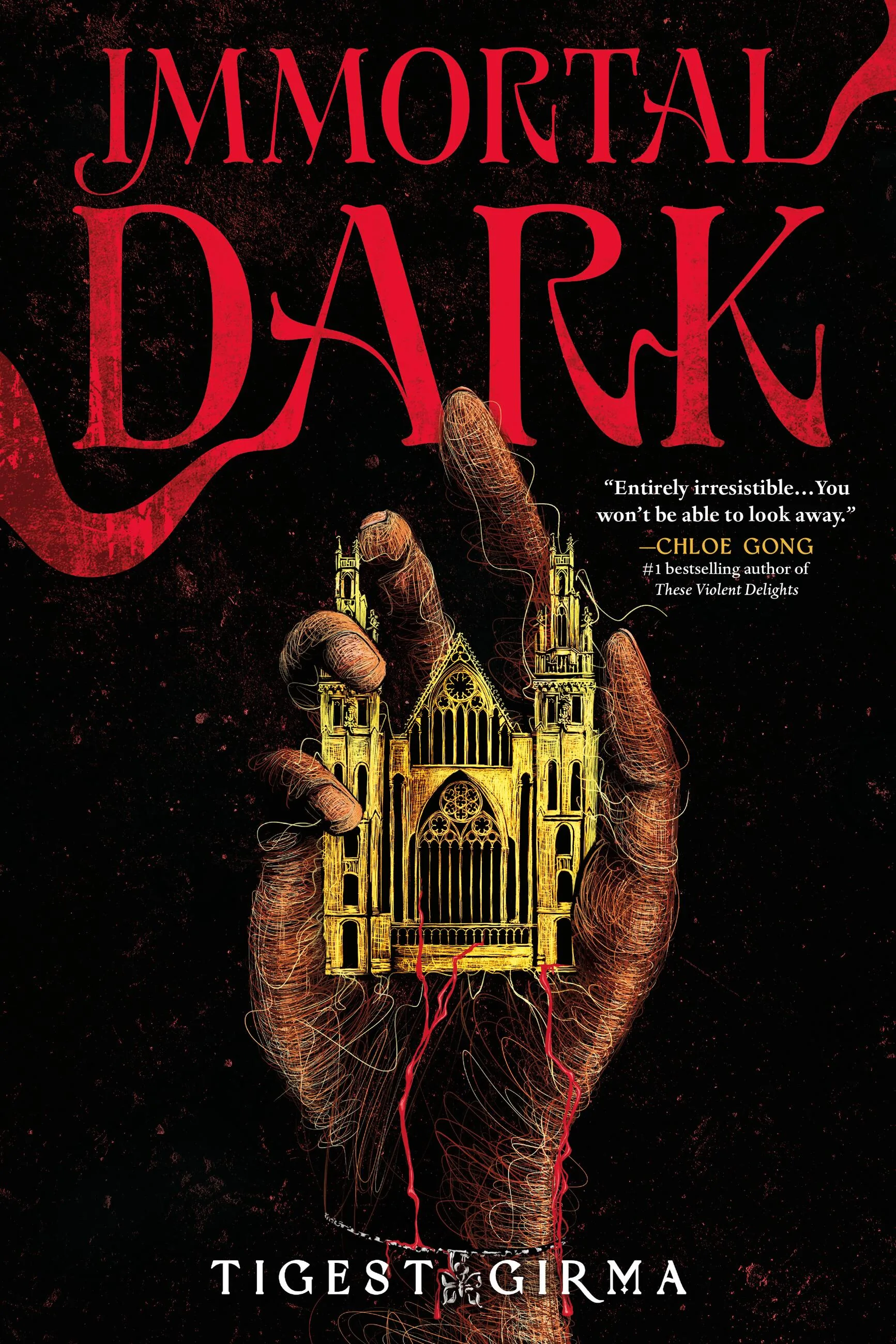 Cover of Immortal Dark by Tigest Girma