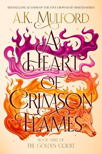 Cover of A Heart of Crimson Flames by A.K. Mulford