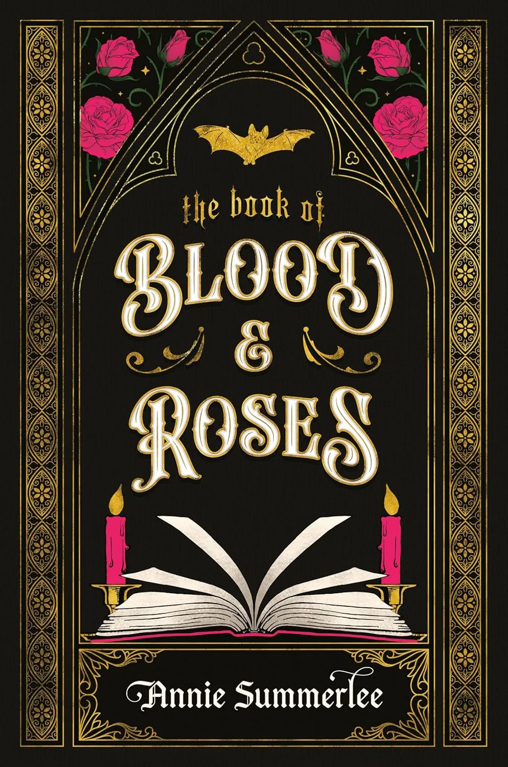 Portada de The Book of Blood and Roses, de Annie Summerlee