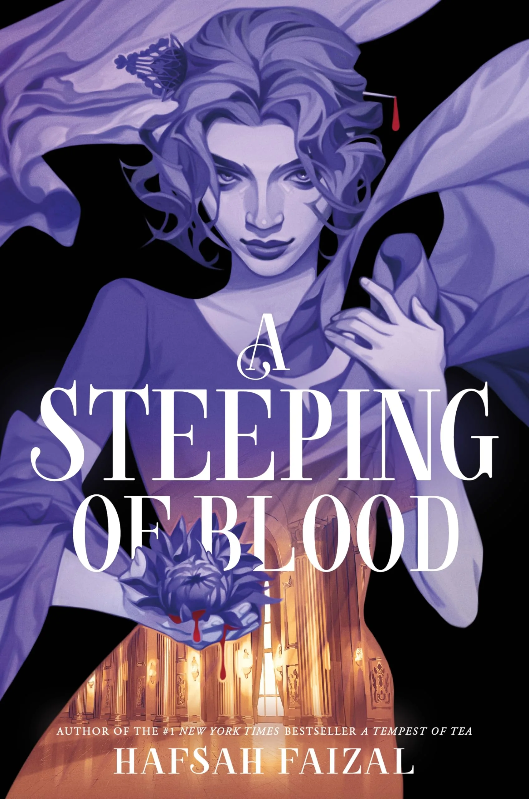 Portada de A Steeping of Blood, de Hafsah Faizal