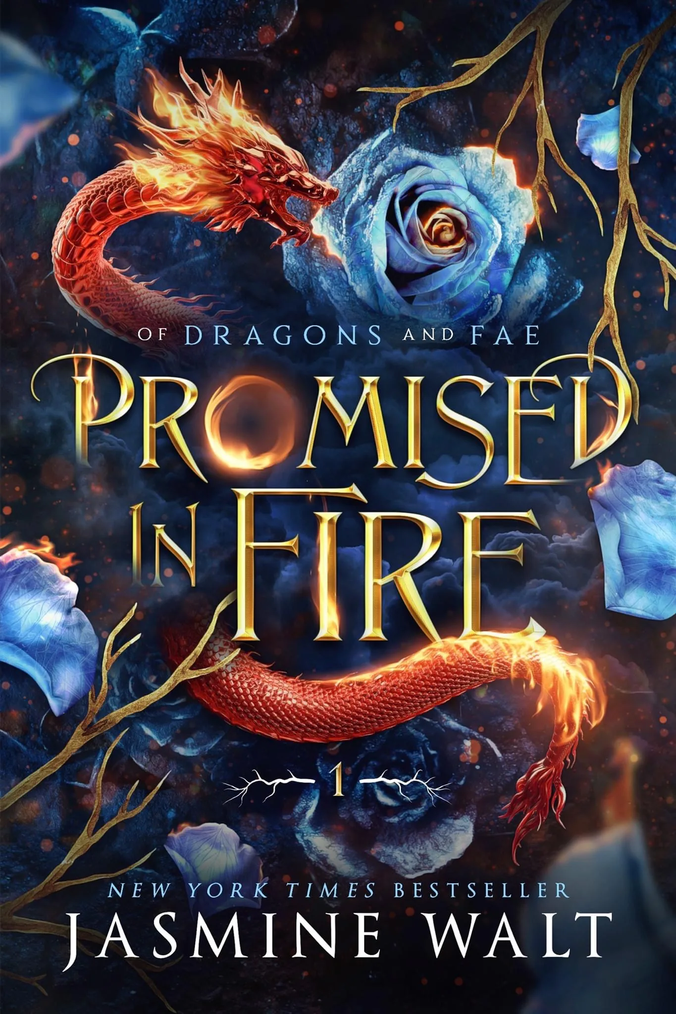 Cover of Promised in Fire by Jasmine Walt