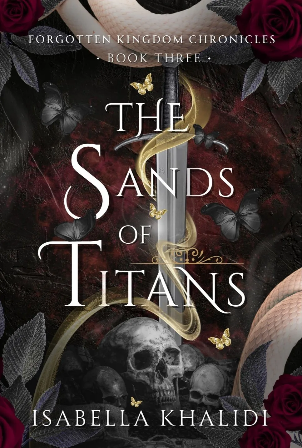 Portada de The Sands of Titans, de Isabella Khalidi