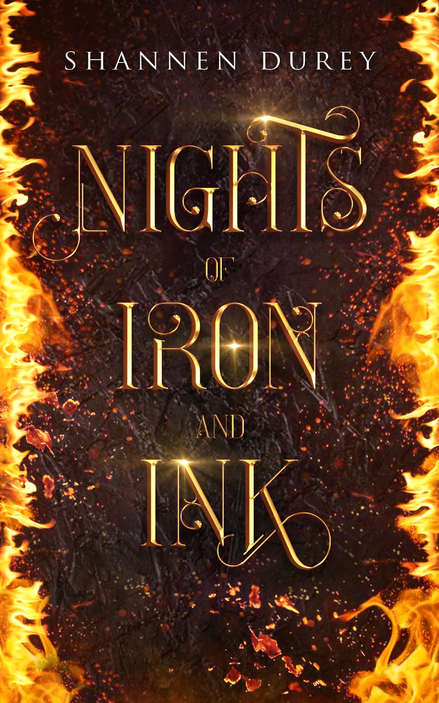 Portada de Nights of Iron and Ink, de Shannen Durey