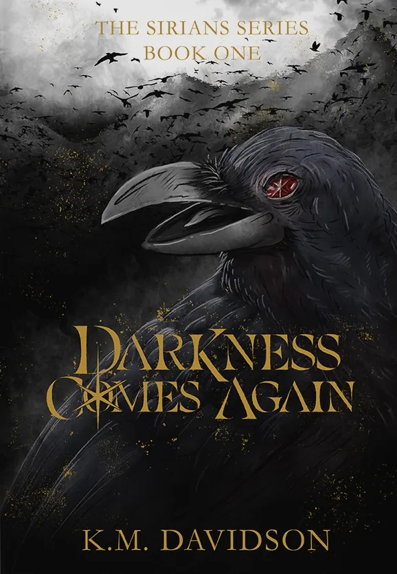 Portada de Darkness Comes Again, de K.M. Davidson