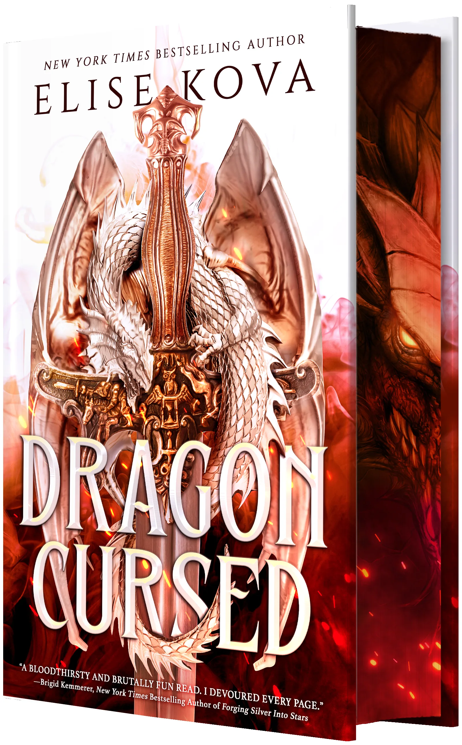 Cover of Dragon Cursed by Elise Kova