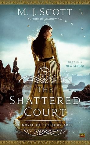 Portada de The Shattered Court, de M.J. Scott
